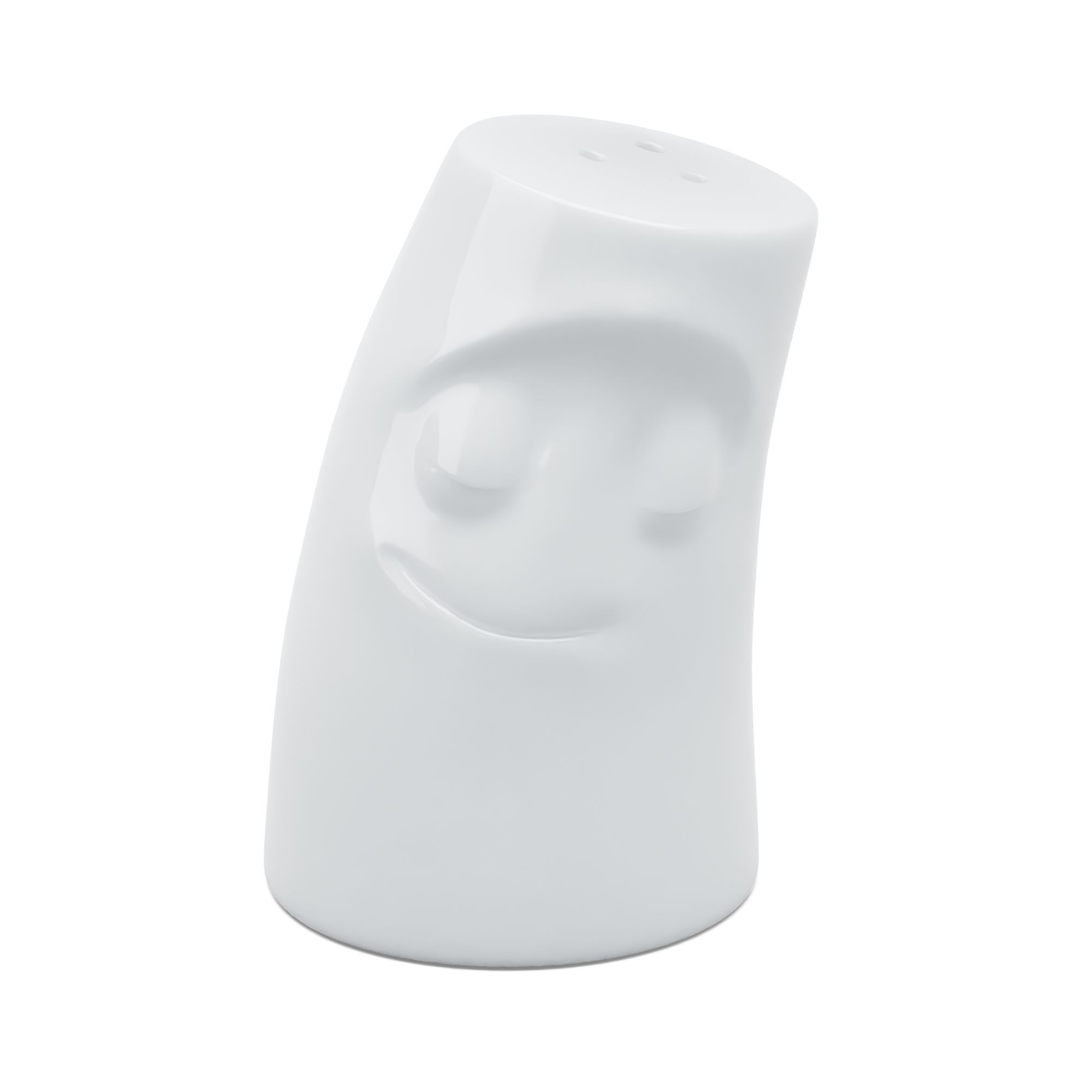 T013601 | Würzschmusie VERSCHMUST Salzstreuer | Porzellan | 7,5 cm | Weiß