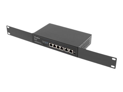 Switch  4-Port 100MB PoE+/2x100MB unmanag. 10/19"60W