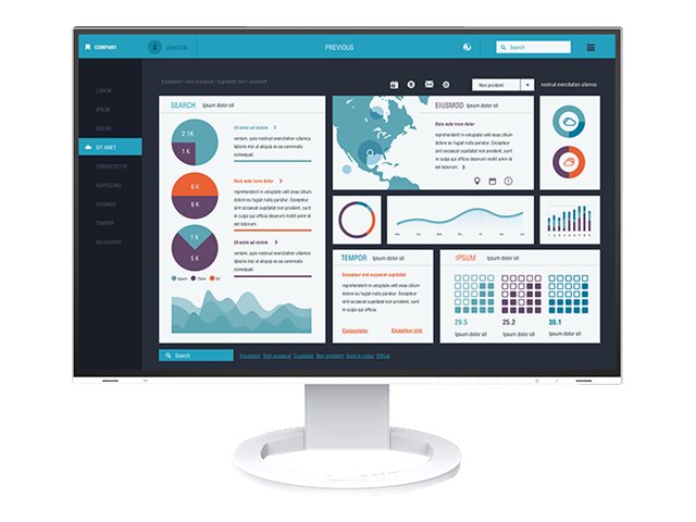 FlexScan EV2495-WT - Mit FlexStand - LED-Monitor - 61.1 cm (24.1")