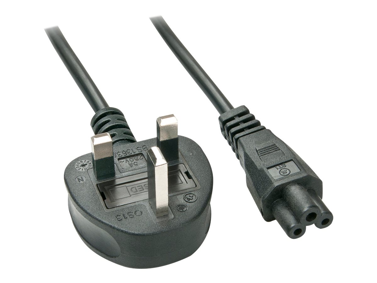 2m UK Netzstecker an IEC C5