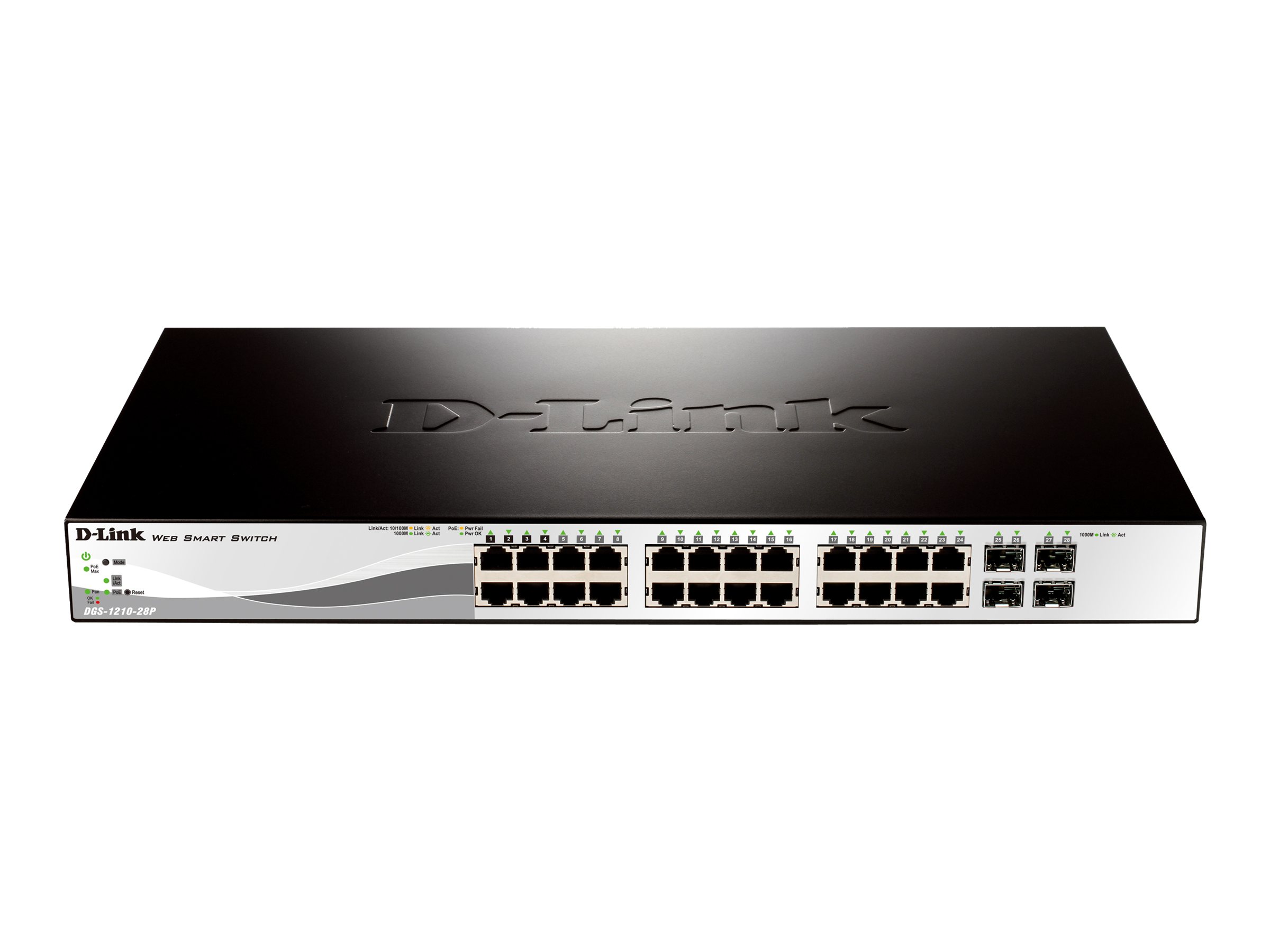 Web Smart DGS-1210-28P - Switch - managed - 24 x 10/100/1000 (PoE)