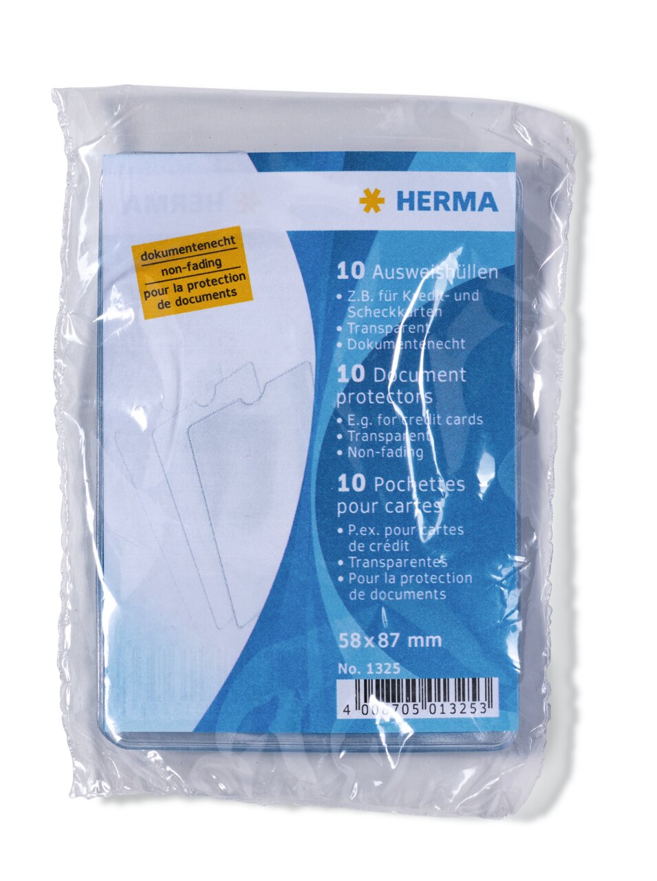 Ausweishüllen - 58 × 87 mm – Transparent (10 Stück)