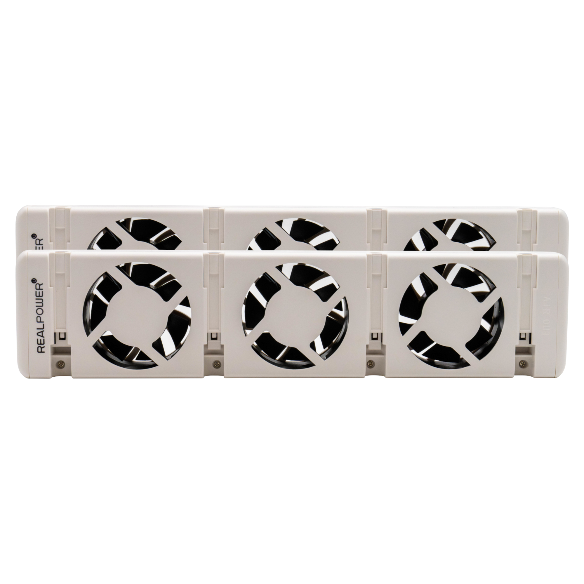 REALPOWER Heizungslüfter HL-2,2er Set mit 3 Ventilatoren