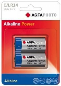 110-802626 - Einwegbatterie - C - Alkali - 1,5 V - 2 Stück(e) - Blau - Grau