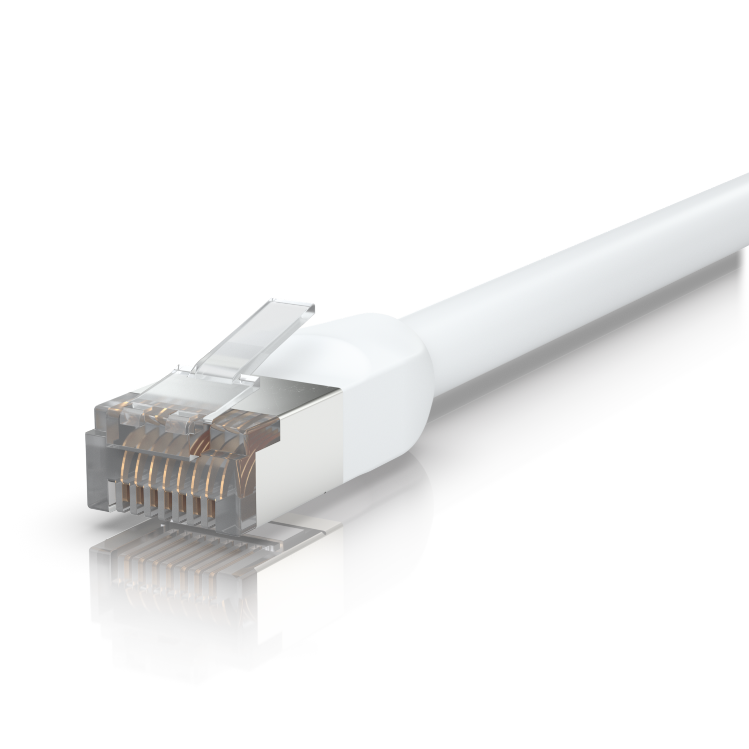 UniFi Premium Patch Cable Outdoor | Cat 6A | 10 GbE | 1 m | Weiß