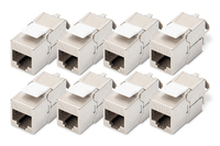 Keystone Jack Cat6A/RJ45->LSA geschirmt 500MHz   8St