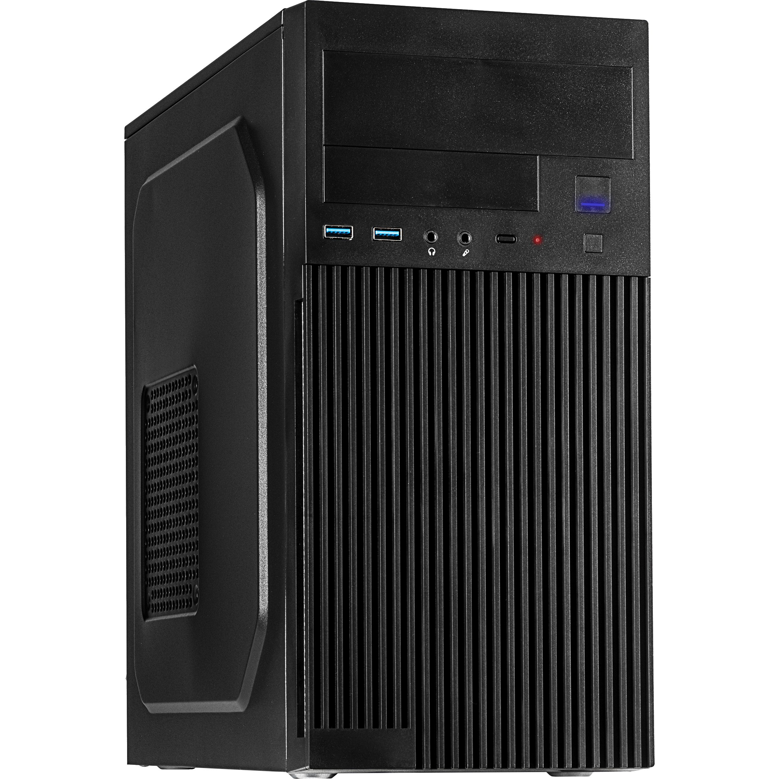 Inter-Tech Geh IT-6521 black Micro-Tower 2xUSB 3.2 Gen 1