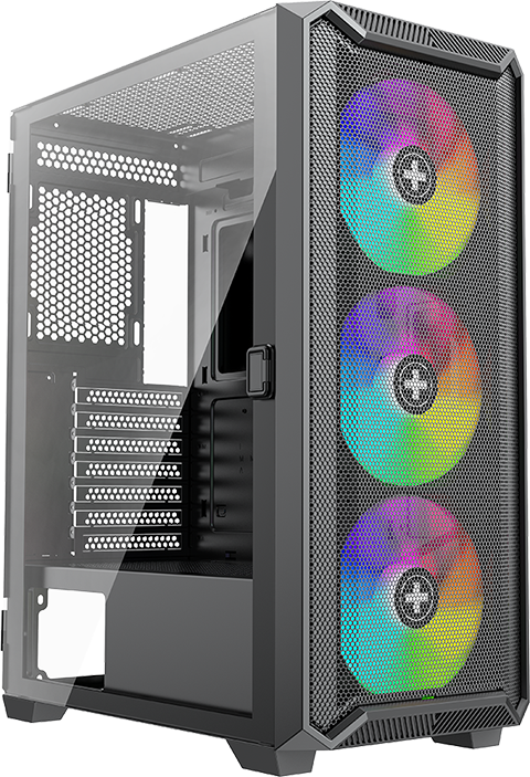 Xilent Blade II - Schwarz - Glasfenster