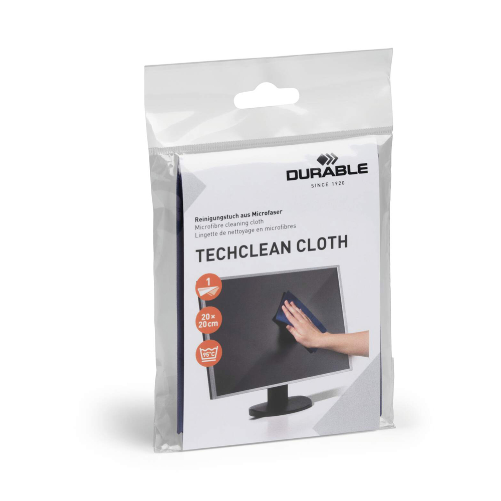TECHCLEAN CLOTH Mikrofasertuch – 200 x 200 mm – blau