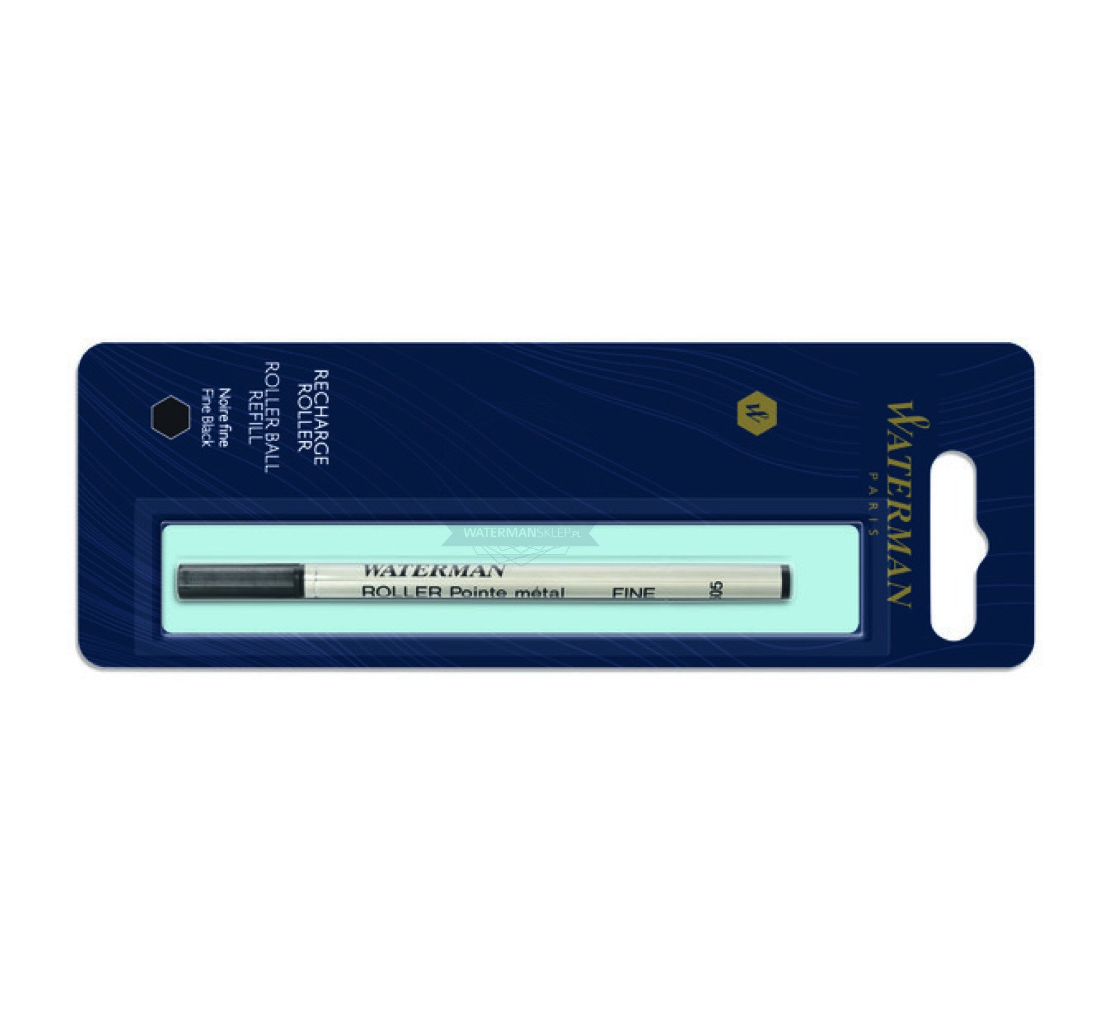 Rollerballmine | Strichstärke F | Schreibfarbe Schwarz | im 1er Blister