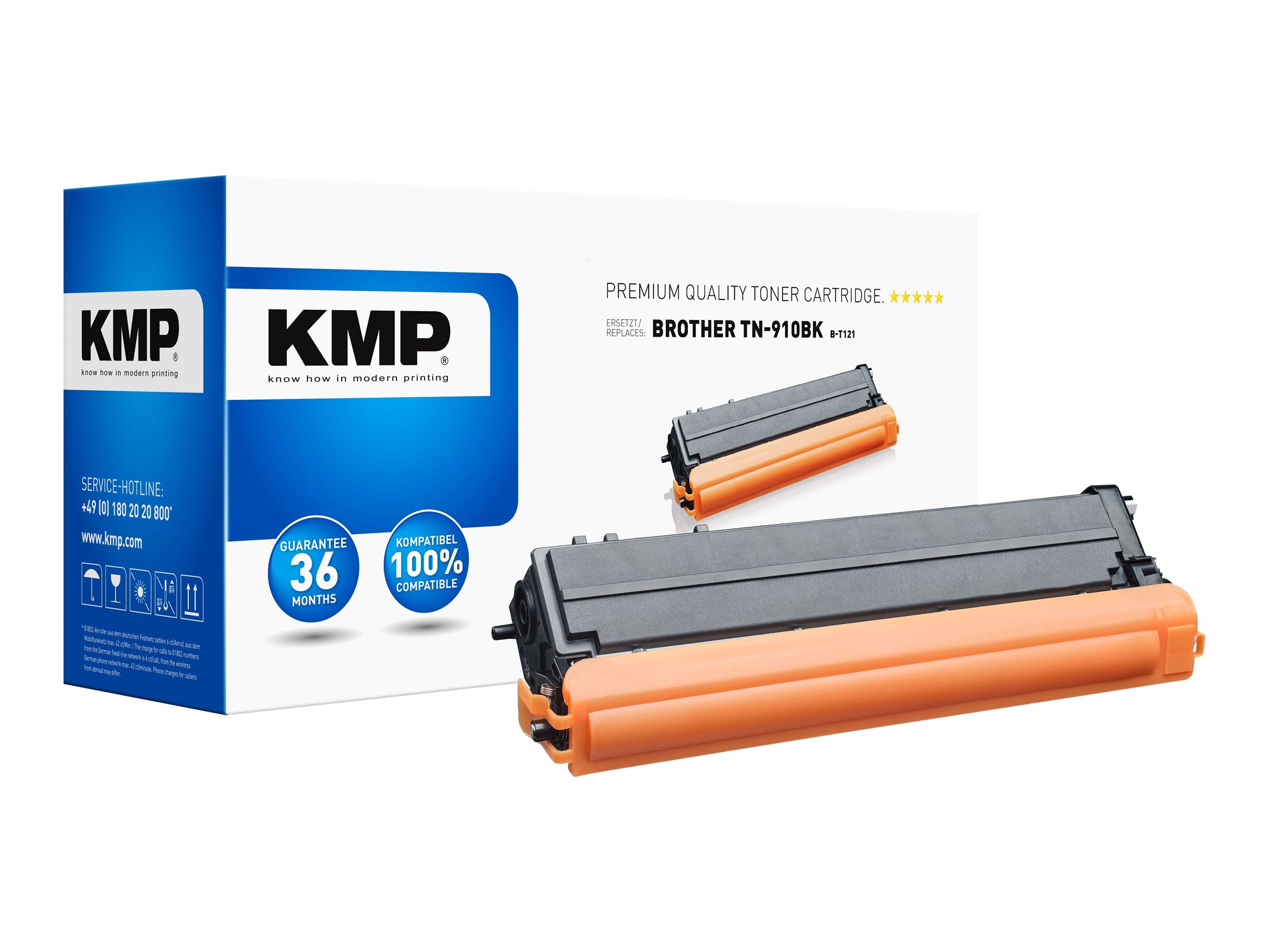 B-T121 - 180 g - Schwarz - kompatibel - Tonerpatrone (Alternative zu: Brother TN910BK)