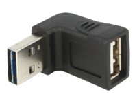USB-Adapter - USB (W) bis USB (M) - 90° Stecker