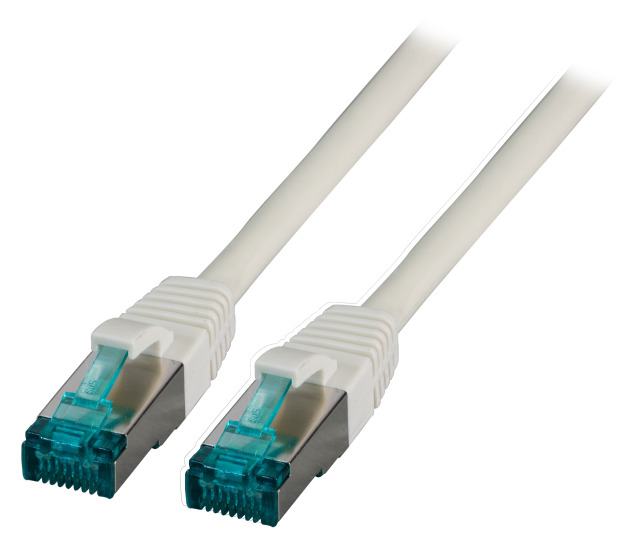 RJ45 Patchkabel S/FTP Cat.6a LSZH 1.5m grau - Netzwerk - CAT 6a