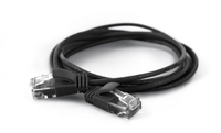 Patchkabel UTP CAT6a d=2,8mm 0,25m schwarz