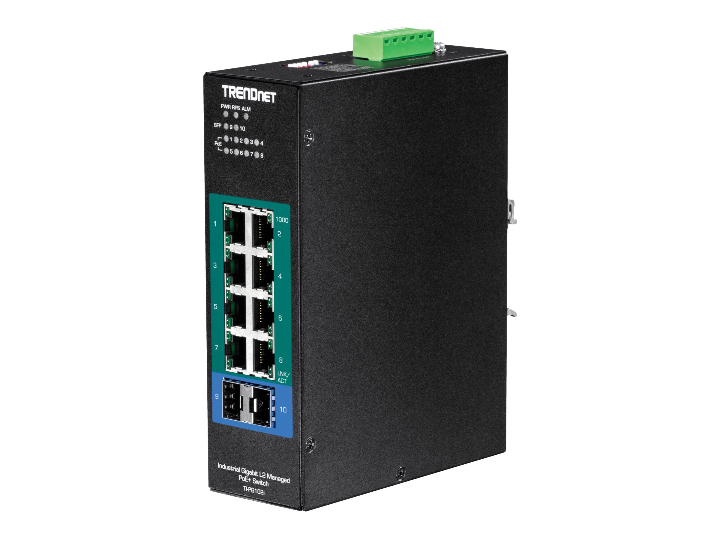 TI-PG102I - Switch - managed - 8 x 10/100/1000 (PoE+)