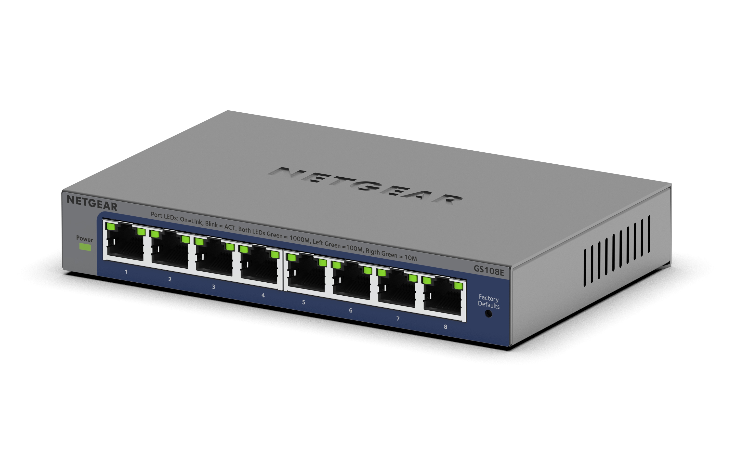 NETGEAR Switch 8x GE GS108E-400EUS Unmanaged Plus