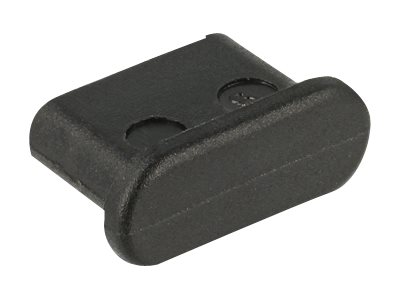 Dust Cover for USB Type-C Female - Schutzumschlag - Schwarz (Packung mit 10)