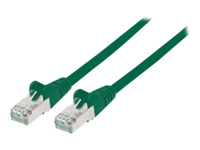 Network Patch Cable, Cat7 Cable/Cat6A Plugs, 0.25m, Green, Copper, S/FTP, LSOH / LSZH, PVC, RJ45, Gold Plated Contacts, Snagless, Booted, Polybag - Netzwerkkabel - RJ-45 (M)