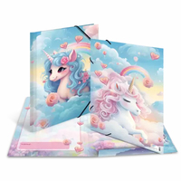 Sammelmappen A3 Karton Happy Unicorns