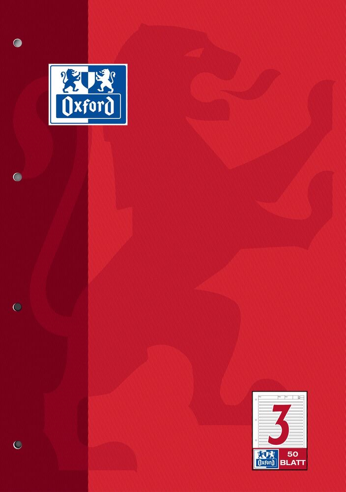Arbeitsblätterblock A4 Lineatur 3 - 50 Blatt