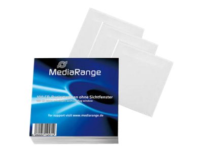CD-/DVD-Hülle - Kapazität: 1 CD/DVD - weiß (Packung mit 100)