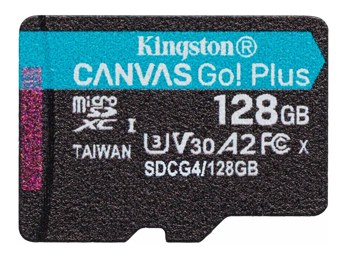 SD MicroSD Card 128GB Kingston SDXC Canvas Go Plus retail