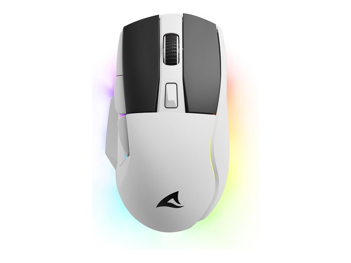 Maus Shark SGM50W   Optisch 6 Tasten 6.400 DPI weiß