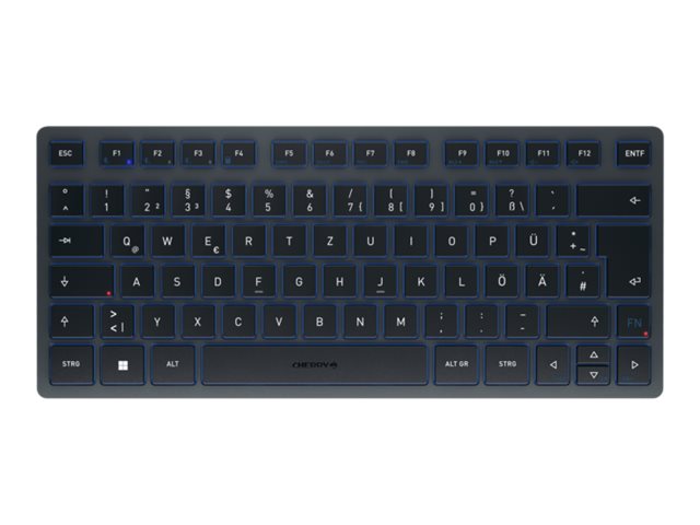 CHERRY TAS KW 7100 MINI BT Wireless DE-Layout Slate Blue