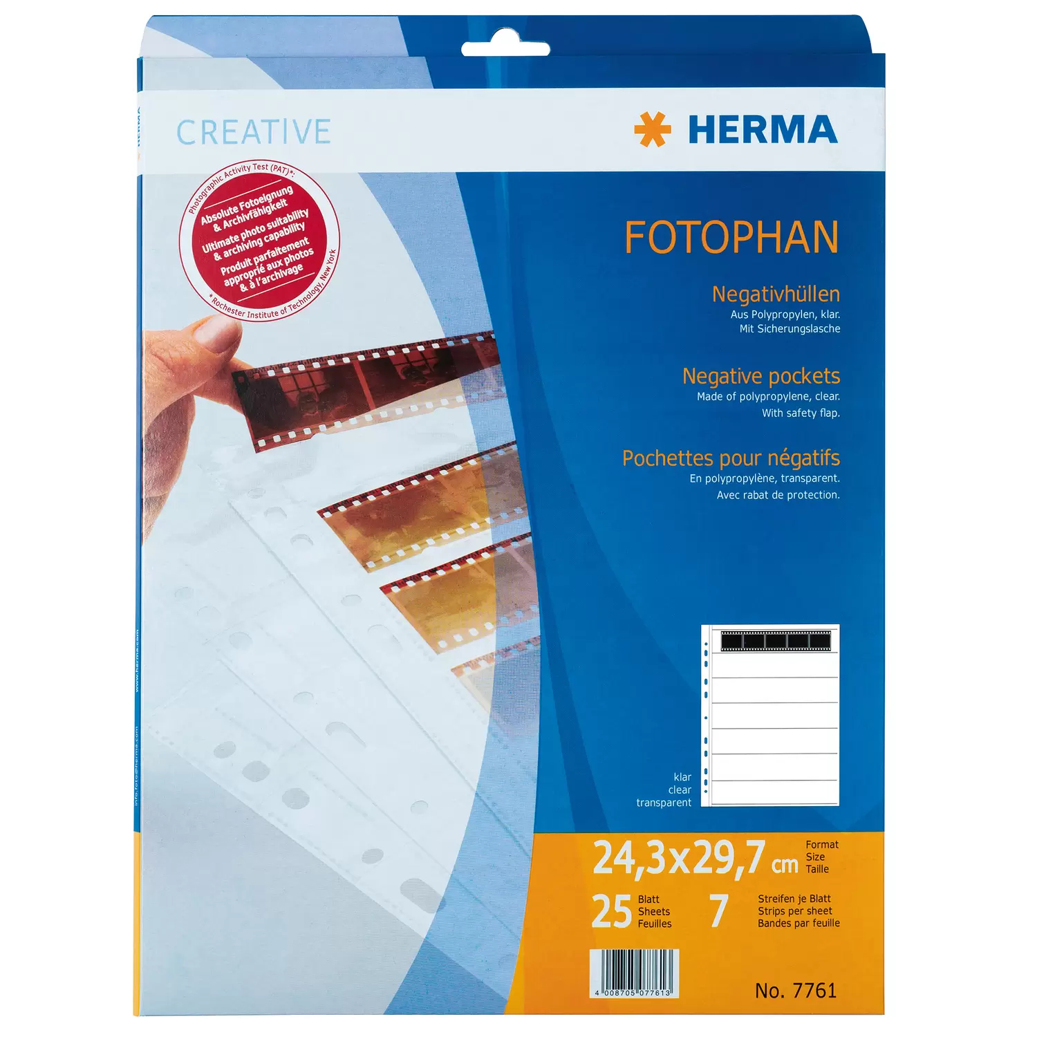 Fotophan Negativhüllen - A4 – Transparent