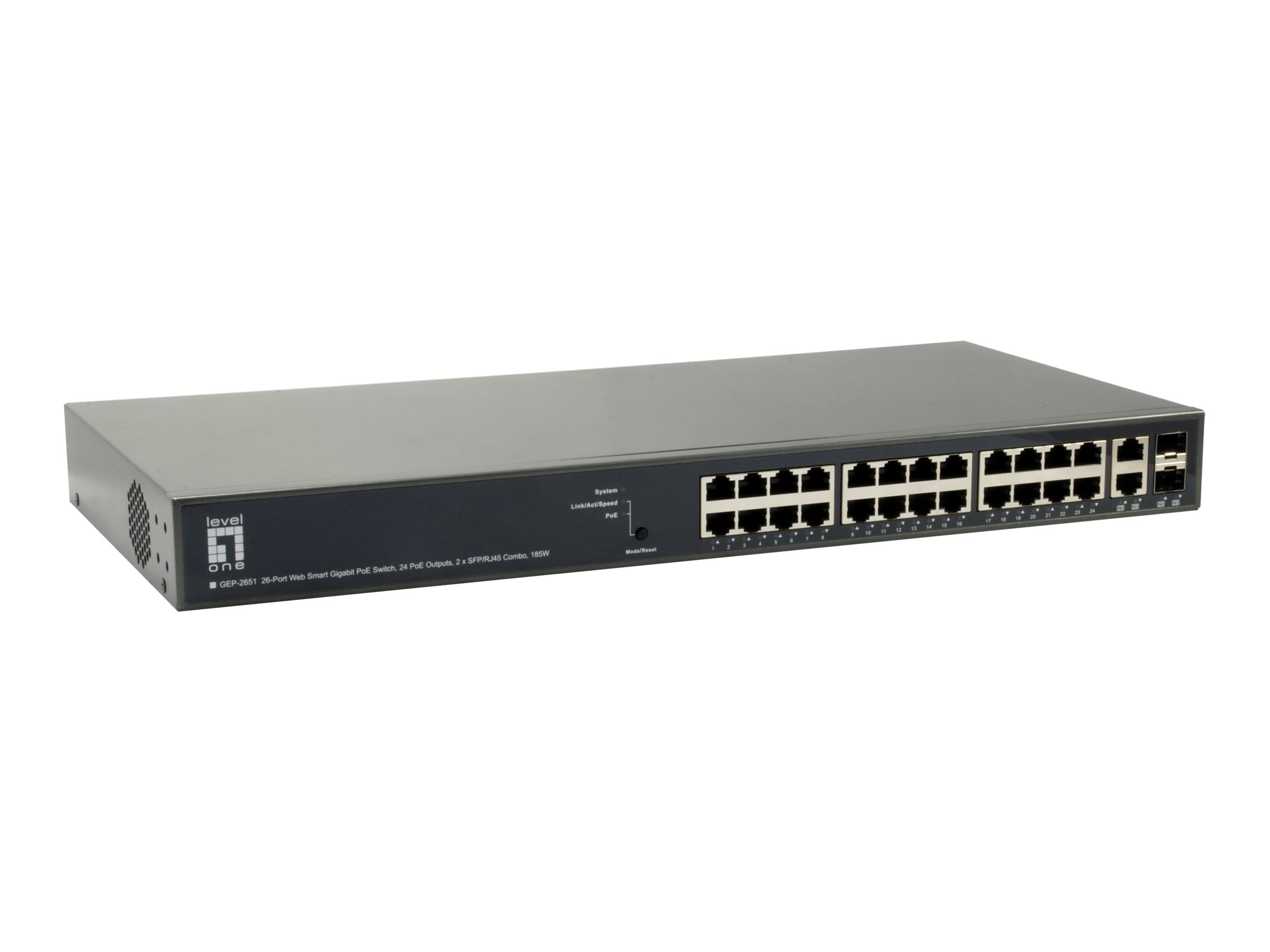 GEP-2651 - Switch - Smart - 24 x 10/100/1000 (PoE+)