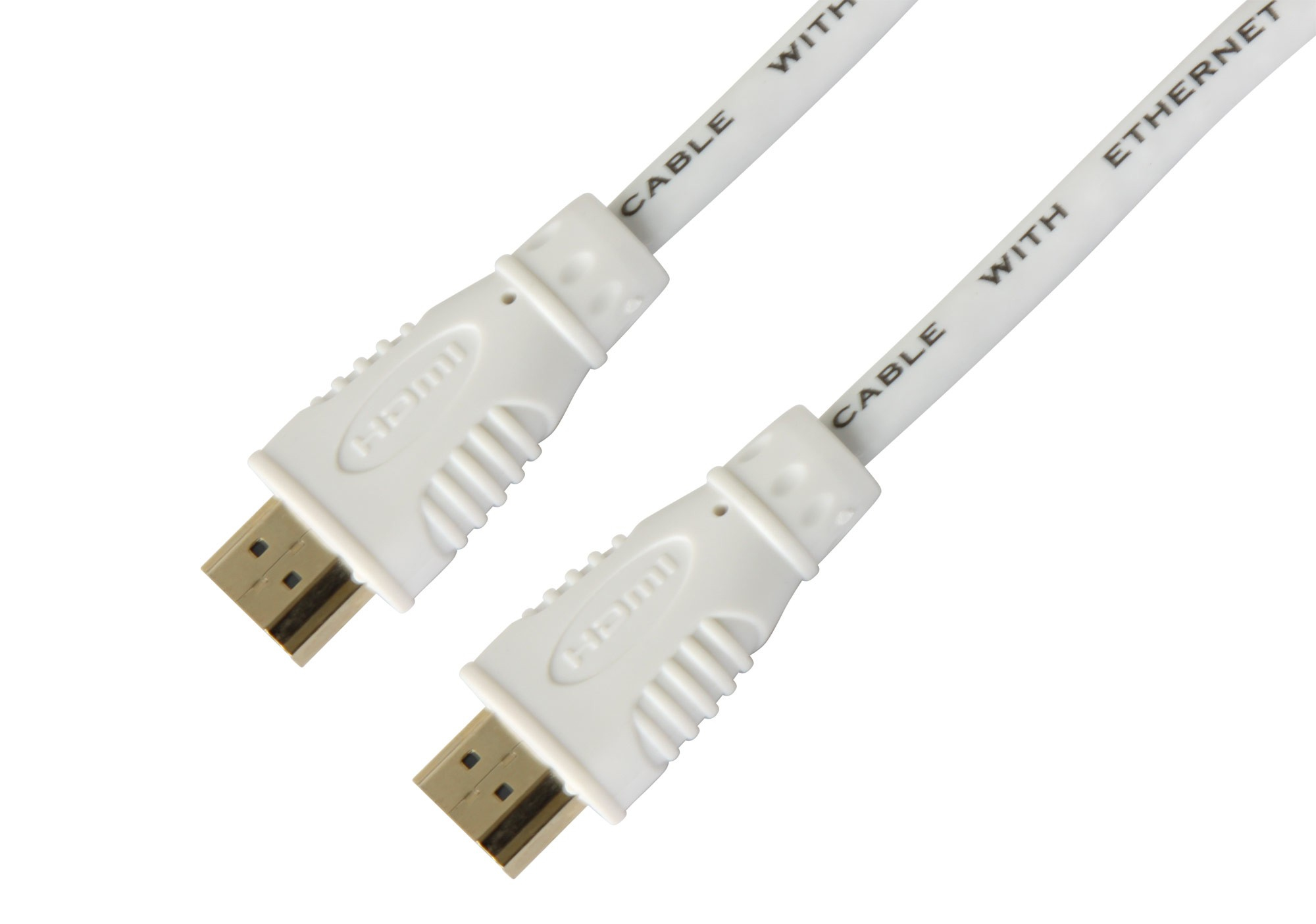 High Speed HDMI Kabel mit Ethernet, weiß, 0,5m