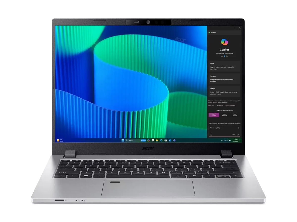 TravelMate P2  14"  16:9   7-150U   16GB 512GBSSD W11P