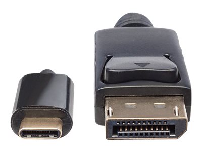 USB Typ C auf DisplayPort-Adapterkabel, Konvertiert das Alternate-Mode-Signal in ein DisplayPort 4K-Ausgangssignal, 2 m, schwarz - USB-/DisplayPort-Kabel - USB-C (M)