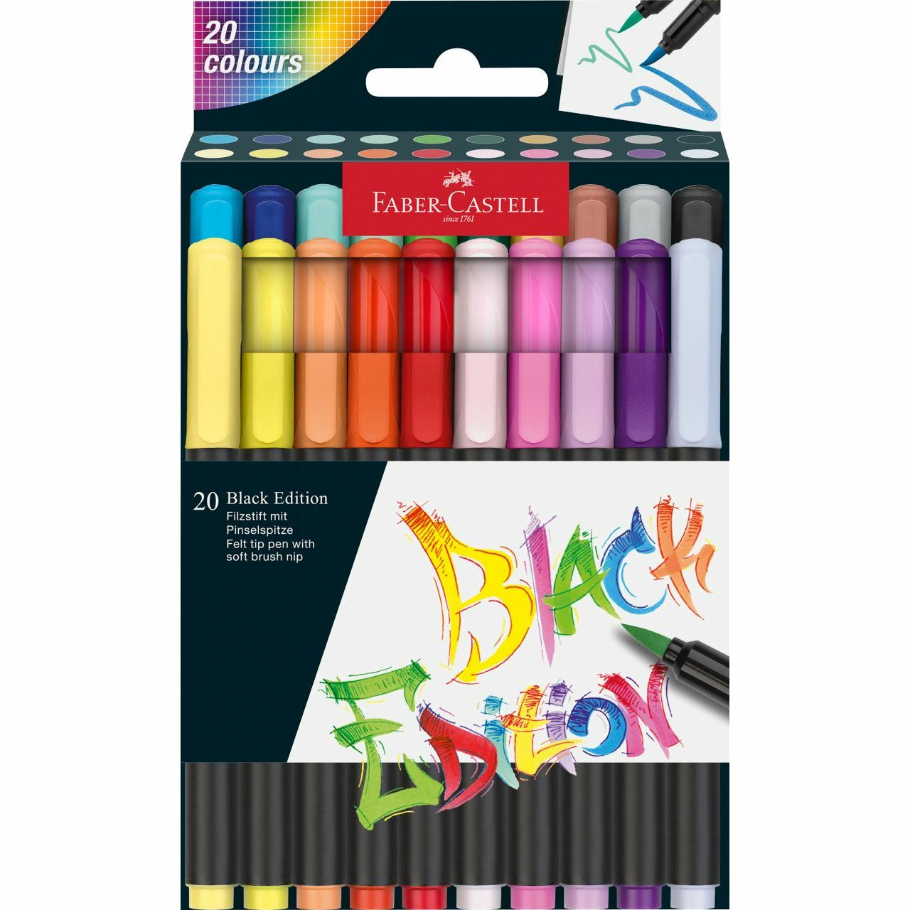 Filzstift Black Edition 20er Etui