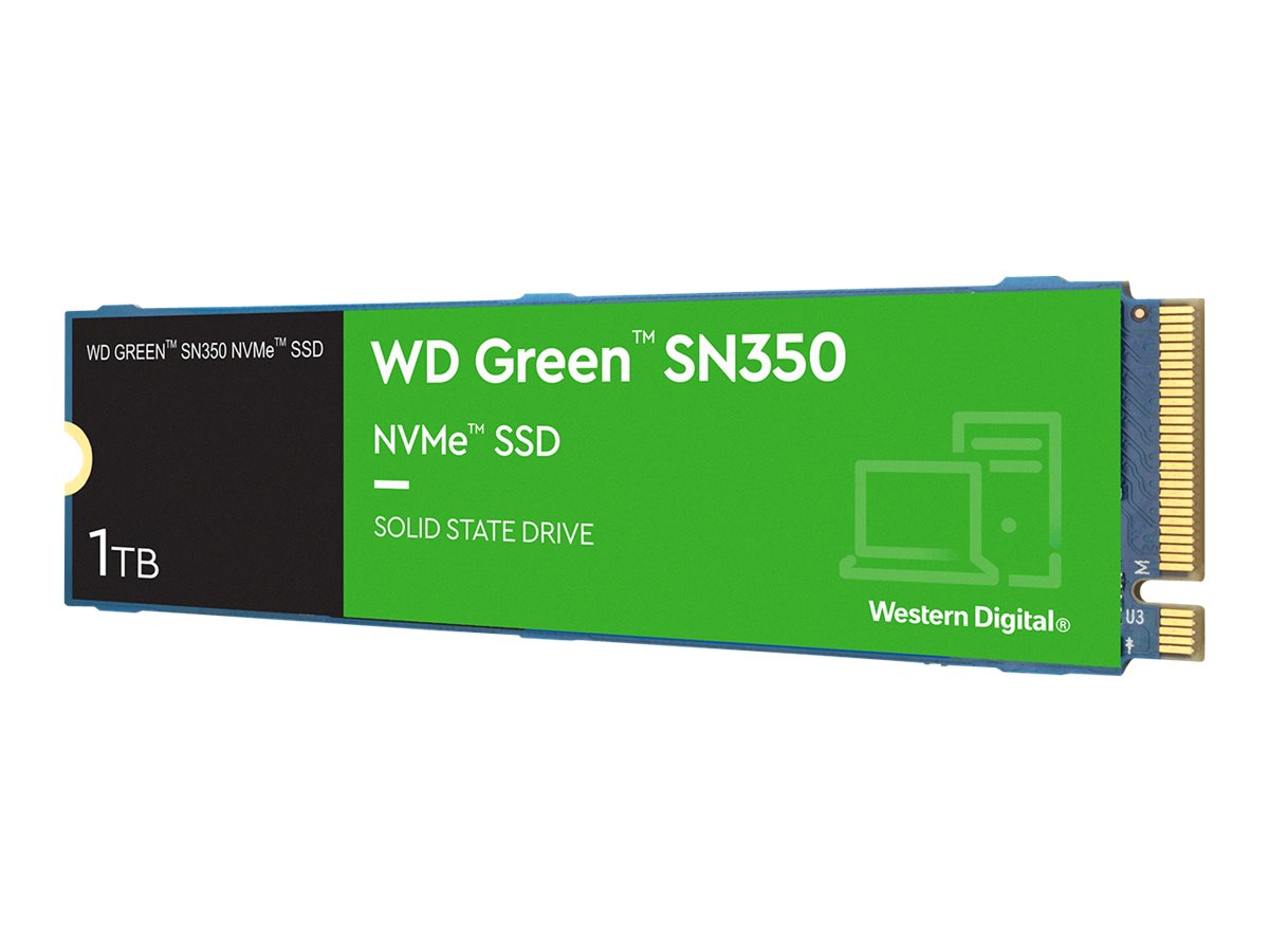 Green SN350 NVMe SSD WDS100T3G0C - SSD - 1 TB - intern - M.2 2280 - PCIe 3.0 x4 (NVMe)