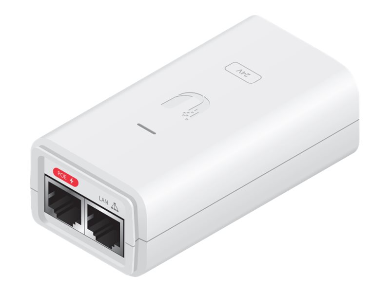 POE Injector, 24VDC, 12W, Gigabit Port, weiss