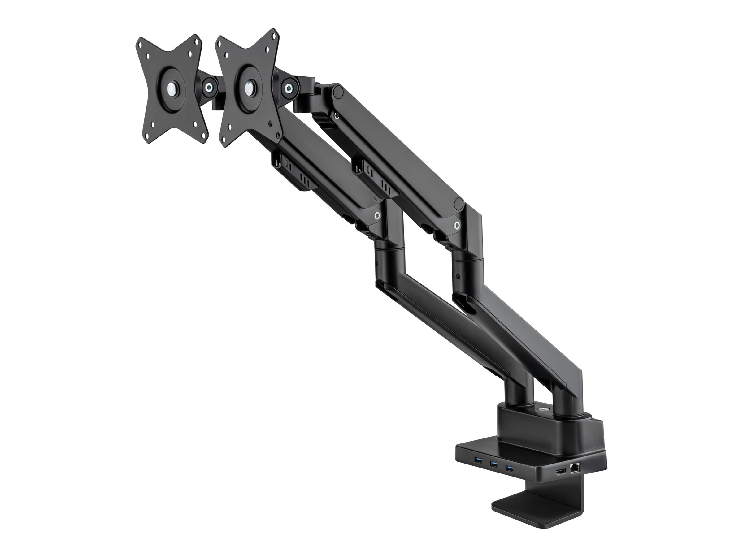 Alu 2-Monitorhalterung 17-32" + 8-in1-Dockingst.