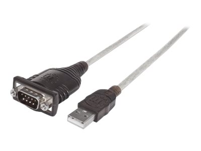 USB auf Seriell-Konverter, Zum Anschluss eines seriellen Geräts an einen USB-Port, Prolific PL-2303RA-Chipsatz, 0,45 m, Polybag-Verpackung