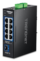 9-Port Industrial 2.5G DIN-Rail Switch with 10G SFP