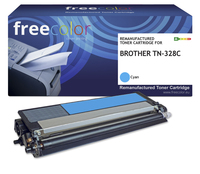Freecolor Toner Brother TN-328C cyan 6000 Seiten remanufactured