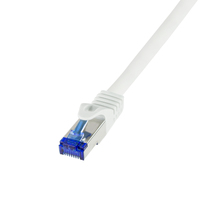 C6A021S - Patchkabel Ultraflex Cat.7-Rohkabel S/FTP weiss 0.5 m - Netzwerk - CAT 7 cable/RJ45 plug