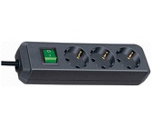Steckdosenleiste | ECO-Line 3-fach, 3m schwarz