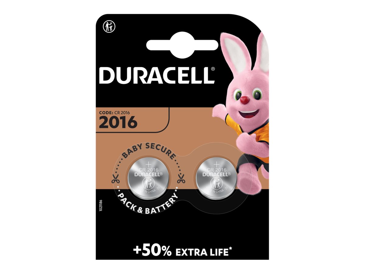 Batterie 2 x CR2016 - Li - 90 mAh