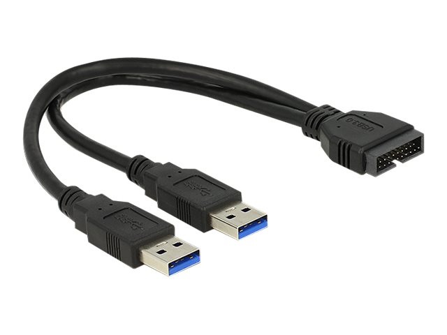USB-Kabel intern auf extern - 19-poliger USB 3.0 Kopf (M)