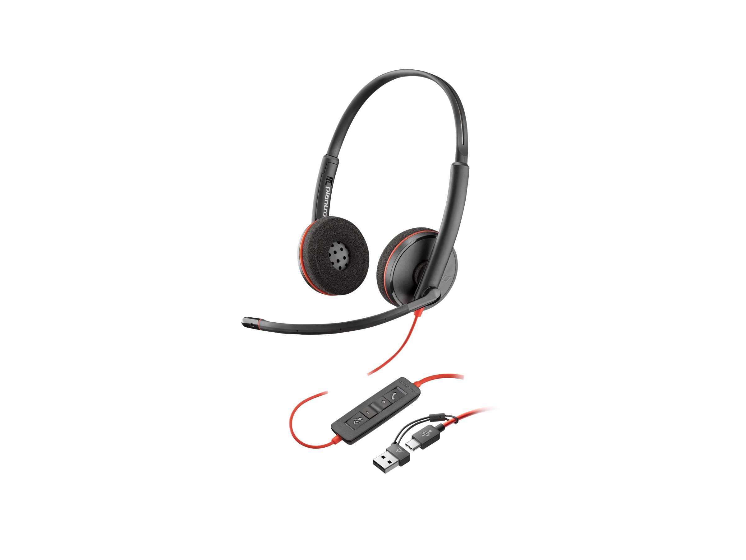 Poly Blackwire 3220 kabelgebunden USB-A/C schwarz