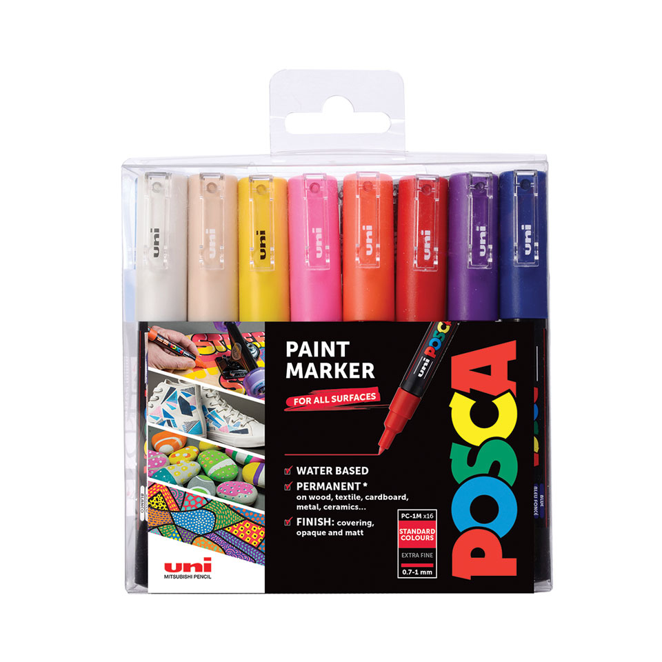 Marker UNI PC-1MC 16er Set
