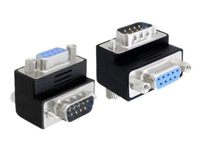 Adapter D-Sub9 -> D-Sub9 St/Bu 270° Winkel