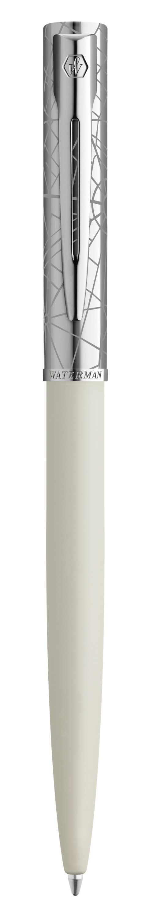 Kugelschreiber Allure DeLuxe White M Blau Geschenk.