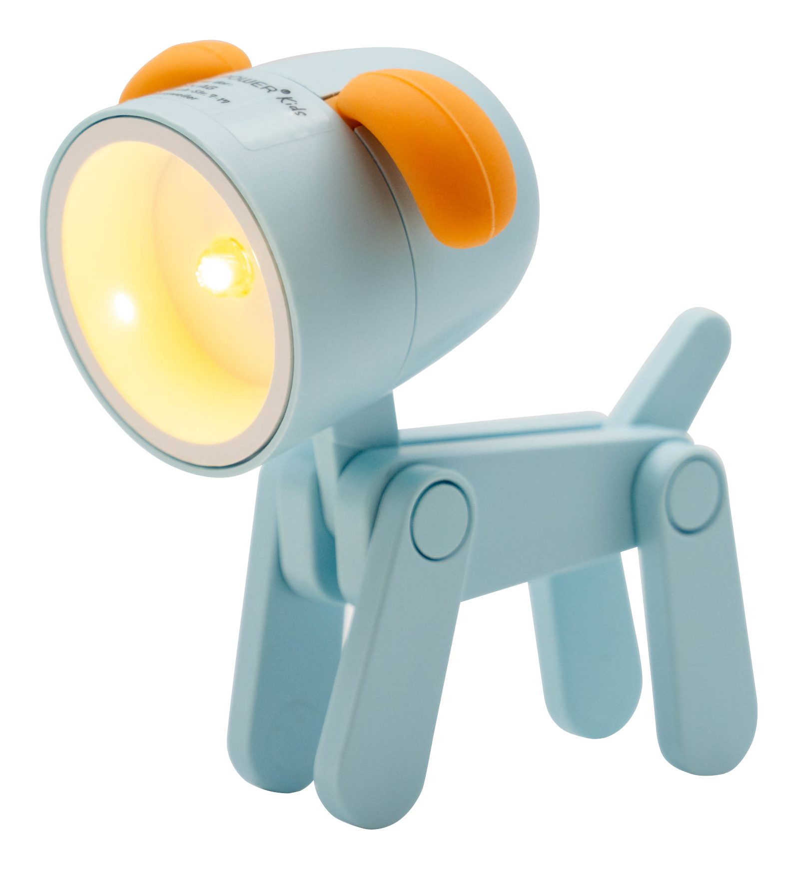 LED-Tier Taschenlampe Hund blau, Höhe 5,5 cm