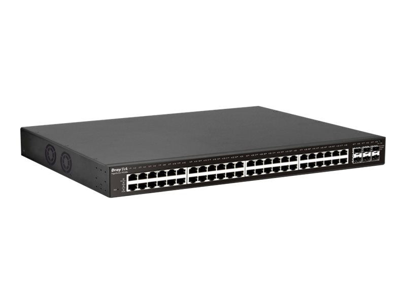 Switch 440mm DrayTek VigorSwitch  P-2540xs 6*SFP+/48*GE/PoE+ retail